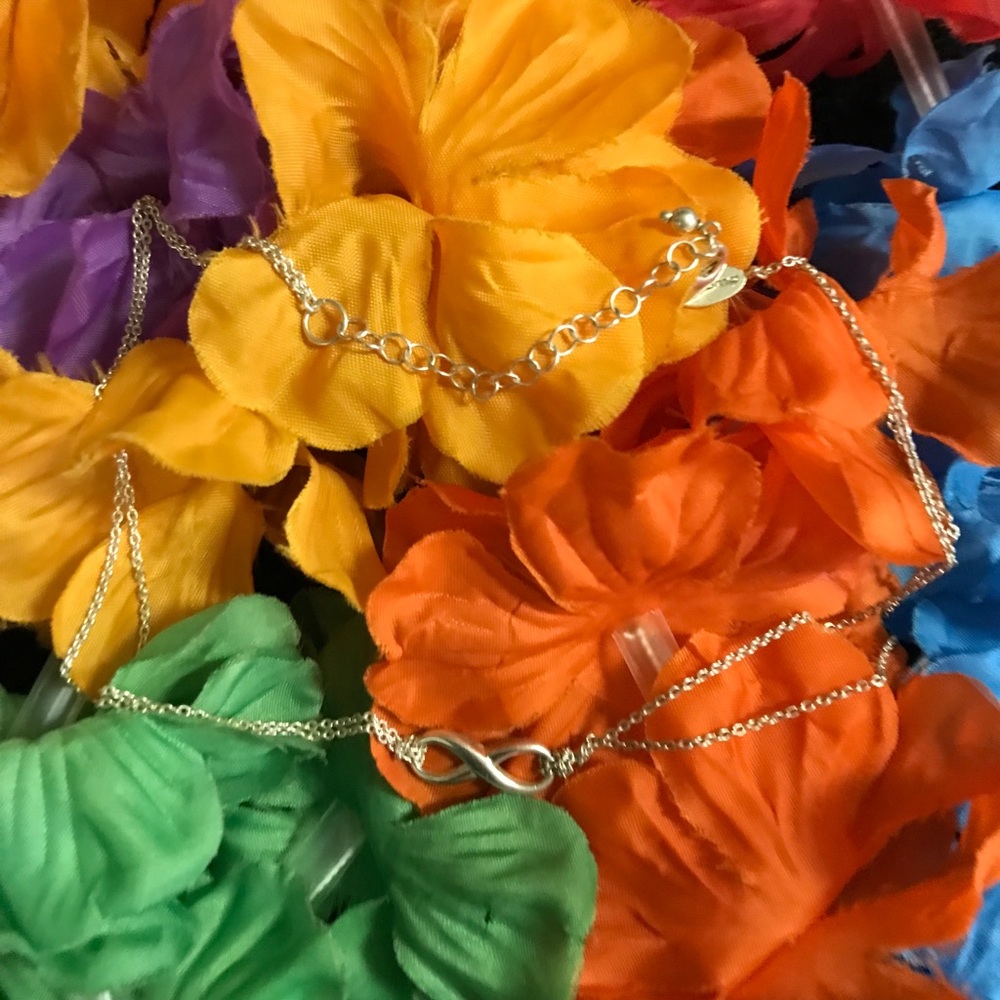 Infinity 8 925 Sterling Silver Double Necklace - image 1